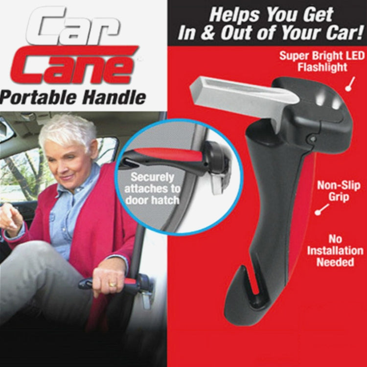 Car Cane Handle Portable Mobility Aid Flashlight Belt Cutter Glass Breaker Emergency Escape Tools, 566