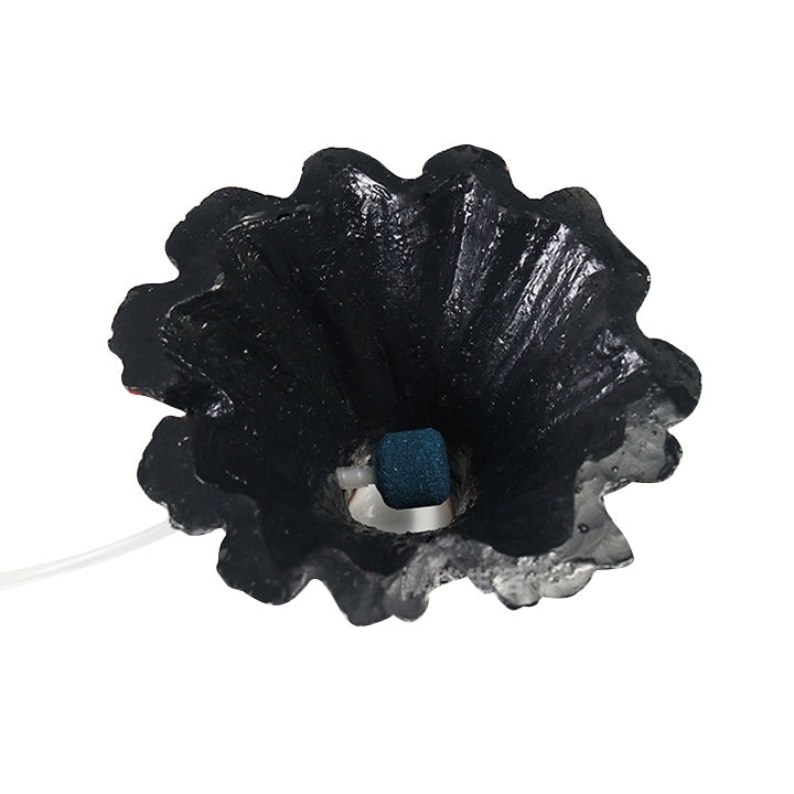 Artificial Tree Plant Grass Fish Tank Decoration Volcano Rock Landscape, Creative Rockery Resin Ornaments Aquarium Air Pump, Size: L, 15*9.5*3.3 cm, Size: L, 15*9.5*3.3 cm