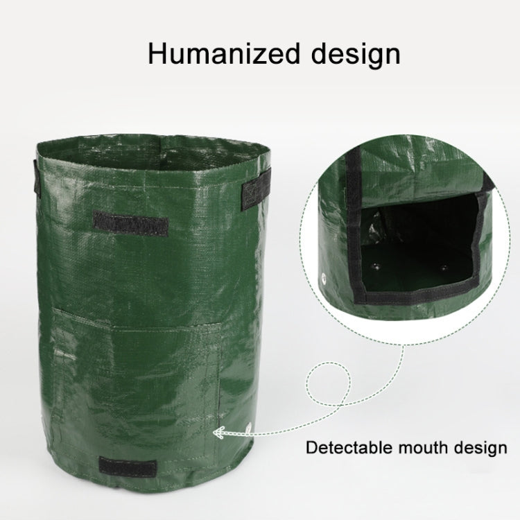 2 PCS 7 Gallons Potato Planting PE Bags Woven Fabric Bags Cultivation Garden Pots Vegetable Planting Bags Grow Bags Farm Garden Supplies, Green, Black, Orange, Yellow