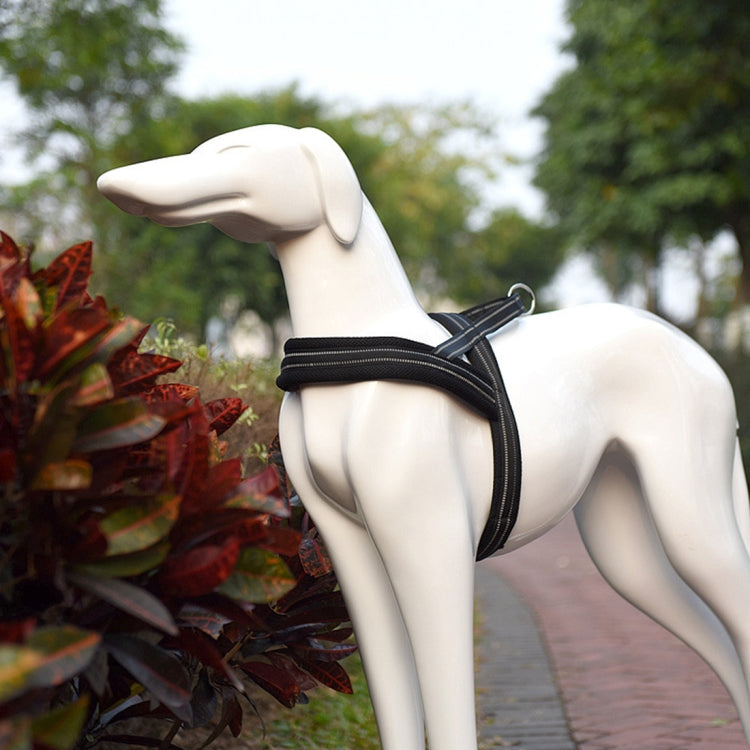 Pet Dogs A7 Reflective Polyester Chest Harness Lead Leash Traction Big Dogs Safety Chain Rope Collar, Size: S, 2.0*50*62cm, Size: S, 2.0*50*62cm