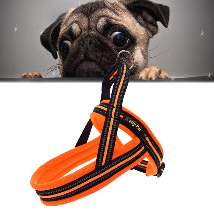 Pet Dogs A7 Reflective Polyester Chest Harness Lead Leash Traction Big Dogs Safety Chain Rope Collar, Size: S, 2.0*50*62cm, Size: S, 2.0*50*62cm