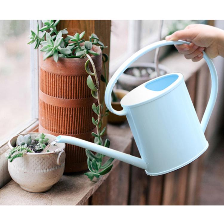 Watering Pot PP Gardening Supplies Watering Can Long Mouth Watering Irrigation Tools Portable Flower Pots, Capacity: 1.3L, Random Color Delivery, Capacity: 1.3L