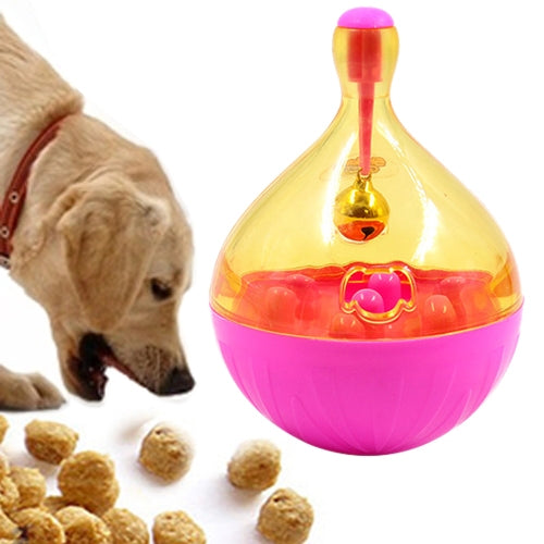 Pets Tumbler Leakage Food Ball Dog Training Exercise Fun Bowl Toys, Size: 14*9.5cm
