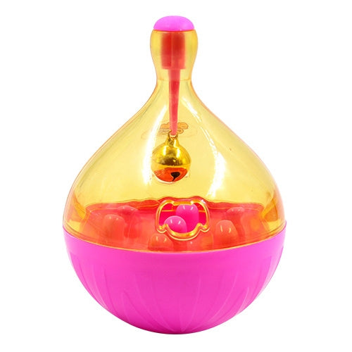 Pets Tumbler Leakage Food Ball Dog Training Exercise Fun Bowl Toys, Size: 14*9.5cm