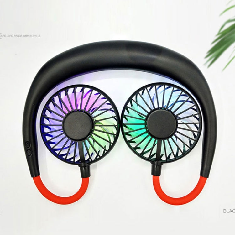 Creative Mini Hanging Neck Type Fan Outdoor LED Fan, F008 (White), F008 (Black), F008, F008 (Blue)