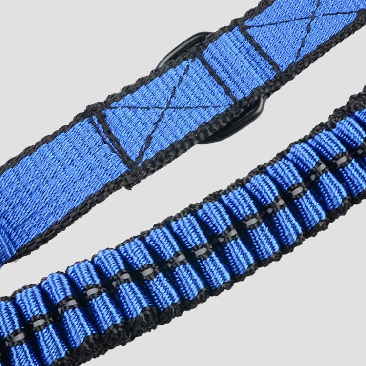 Pet Telescopic Buffer Double Traction Rope Nylon Reflective Braided Rope, Small, Length: 70cm, Random Color Delivery , Double Traction 70cm