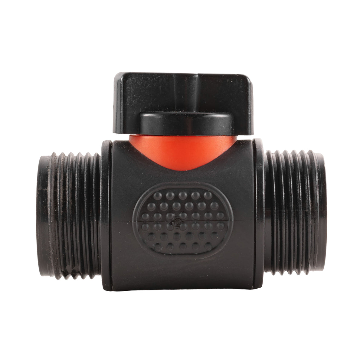 20mm MDPE Straight with In-Line BSPM Valve and 19mm Brass Barb