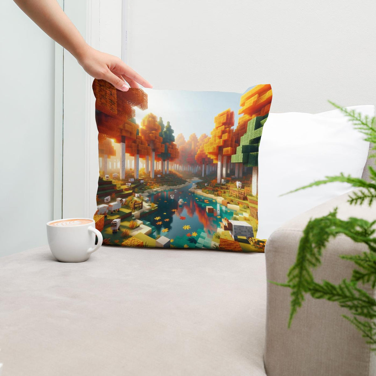 Autumn Reflections Cotton Cushion