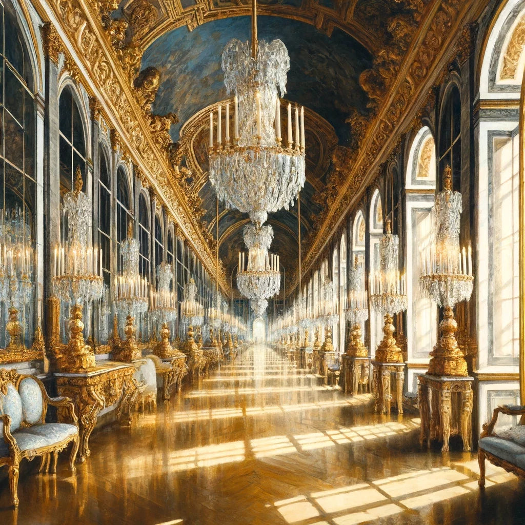 Hall of Mirrors Versailles Paris Canvas