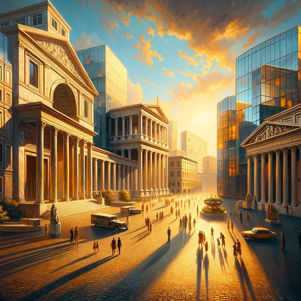Harmonic Piazza Glow Canvas