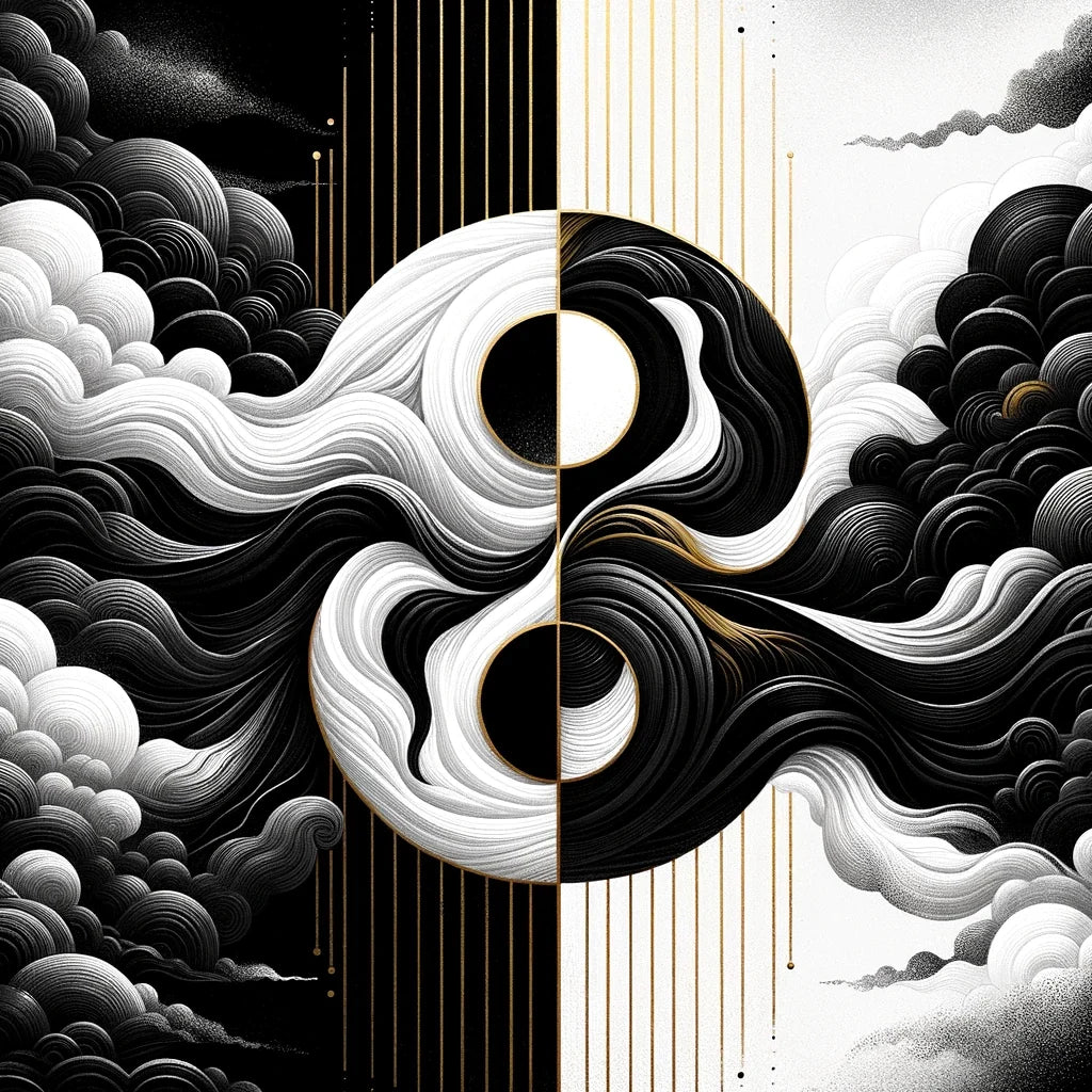 Harmony in Contrast Canvas