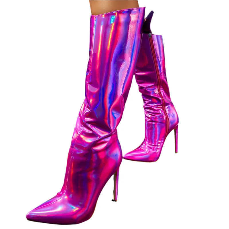 Women’s Pointed Toe High-Heeled Boots