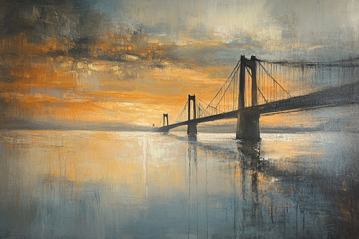 Humber Bridge Dawn Canvas