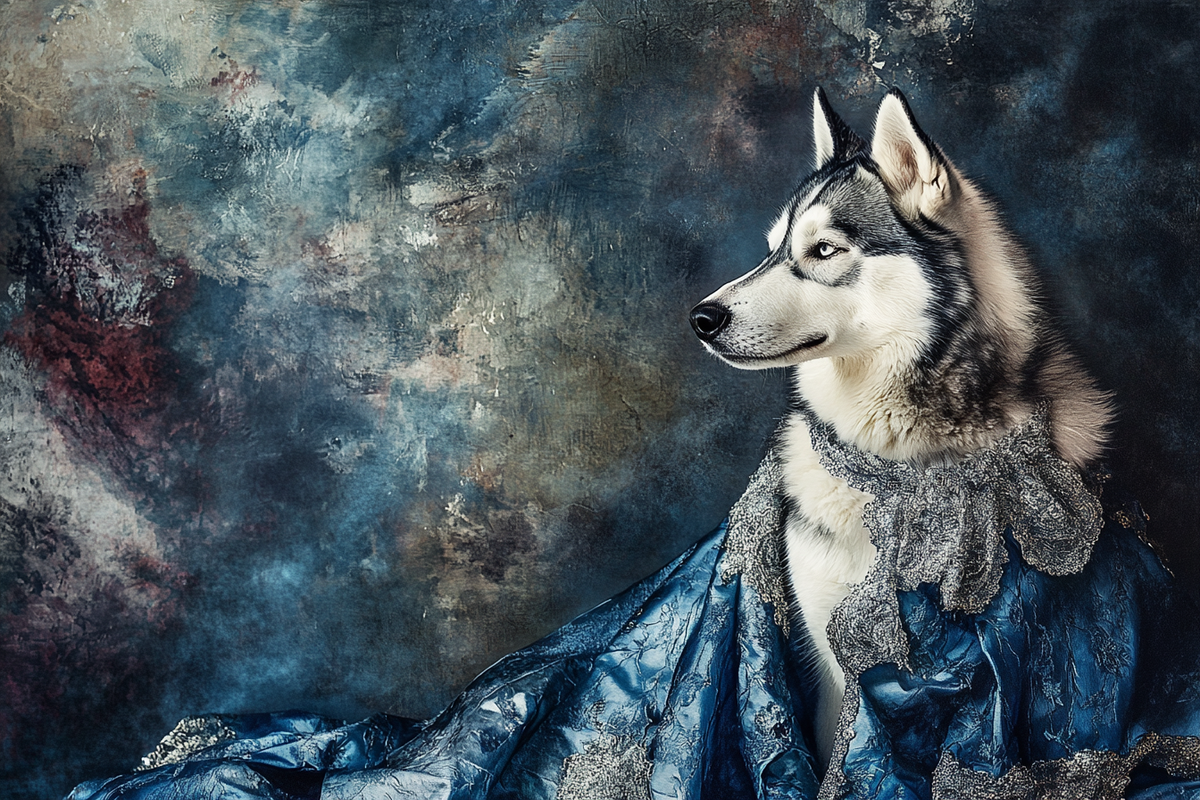 Husky Elegance Canvas