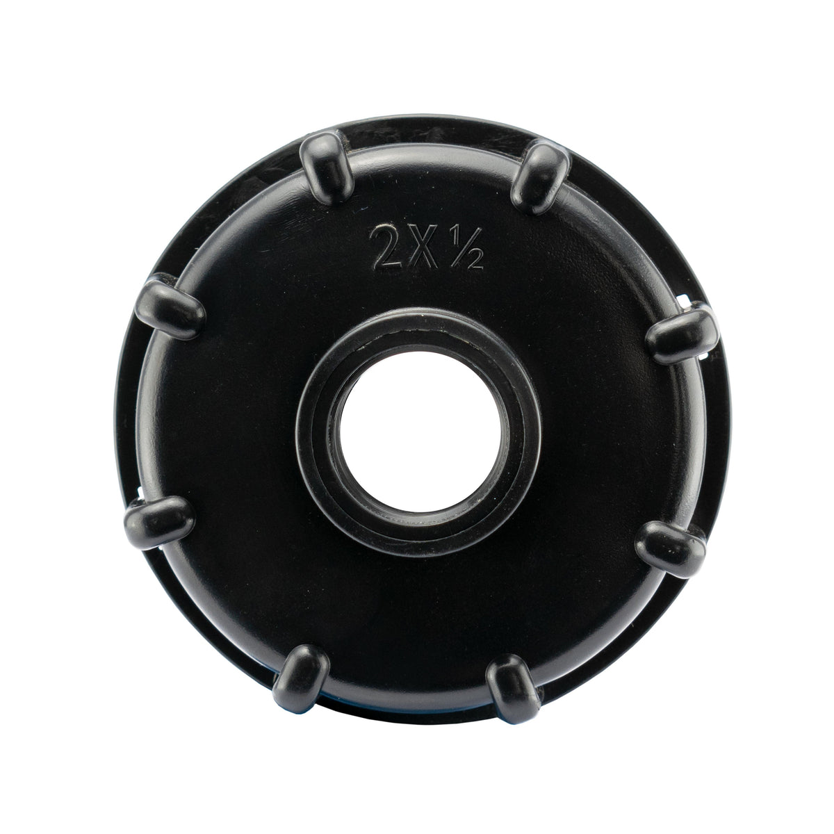 IBC 2" S60X6 - 1/2" BSP Cap with Lever Tap Hose Barb and Lever Lock