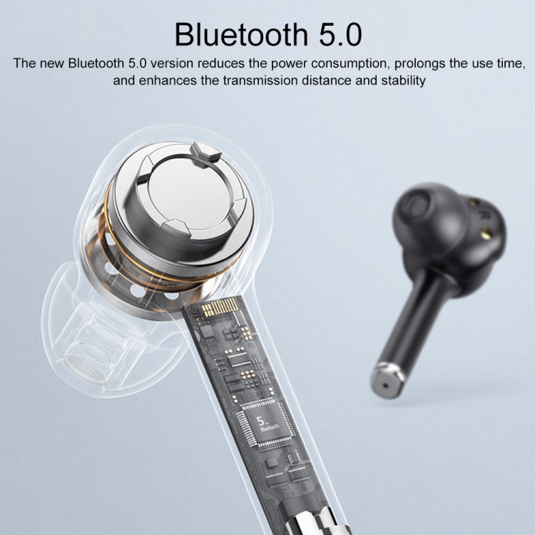 MI4 Bluetooth 5.0 LED Digital Display Intelligent Noise Reduction True Wireless Bluetooth Earphone