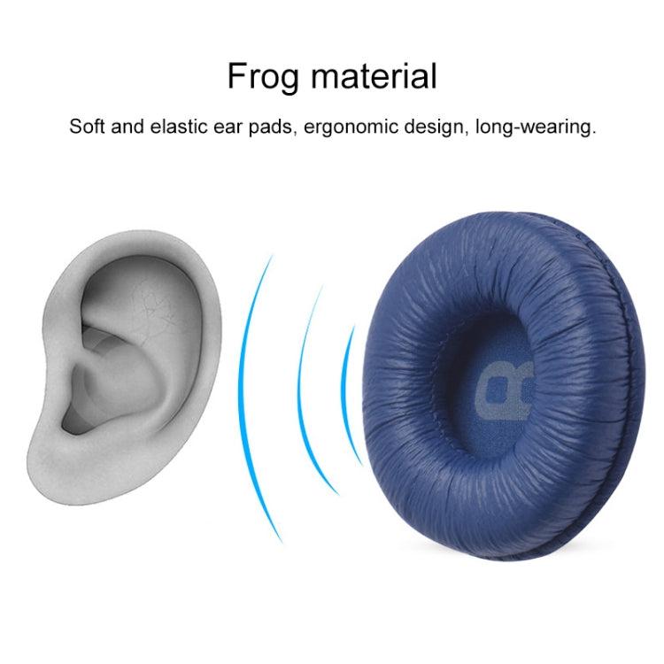 2 PCS For JBL Tune 600BTNC / T500BT / T450BT Earphone Cushion Cover Earmuffs Replacement Earpads with Mesh, Frog Black, Frog Pink, Frog Blue, Frog White