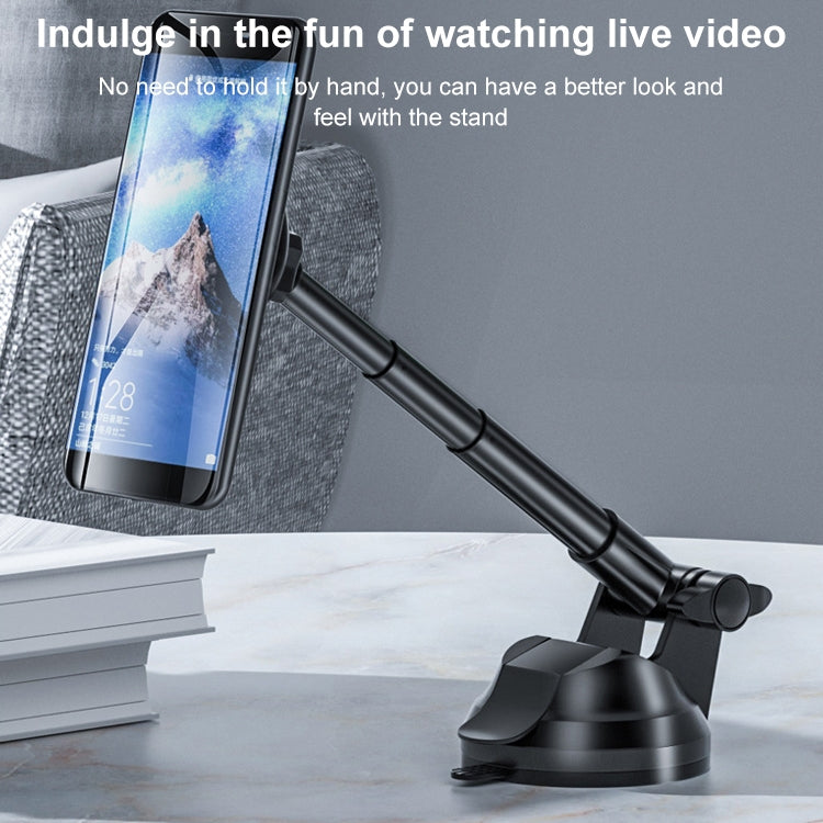 Universal Magnetic Retractable Rotating Car Mobile Phone Holder, Magnetic Retractable Rotating Phone Holder