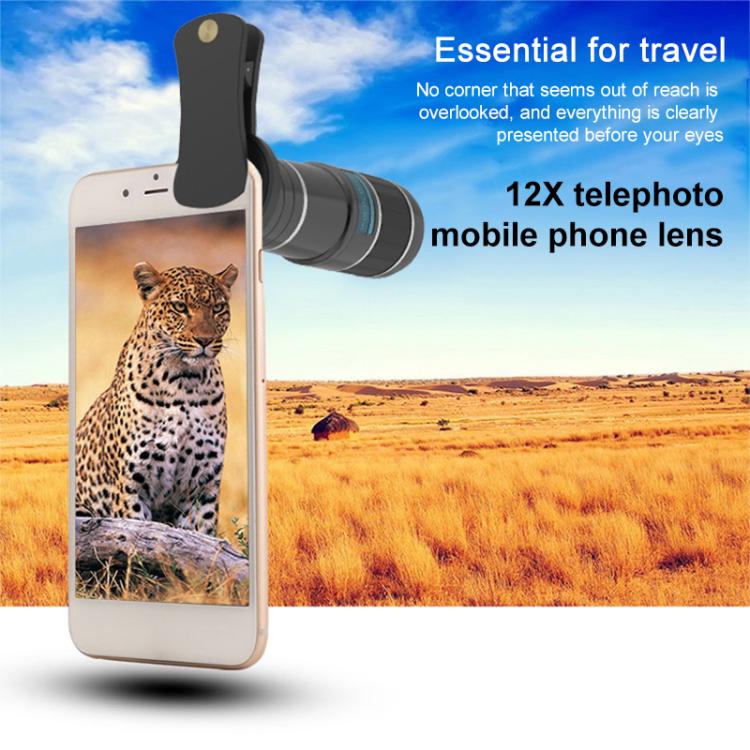 HAUTIK HK-002 5 in 1 180 Degree Fisheye Lens + 0.65X Macro &  Wide Lens + 12X Telephoto Lens + Star Line Lens Kits, HK-002