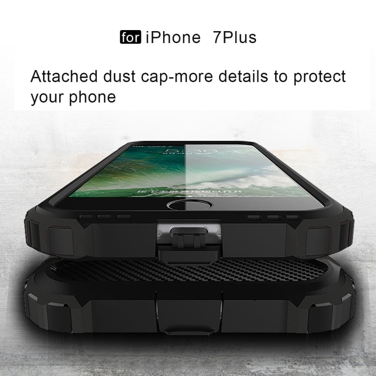 For iPhone 8 Plus & 7 Plus   Tough Armor TPU + PC Combination Case, For iPhone 7 Plus