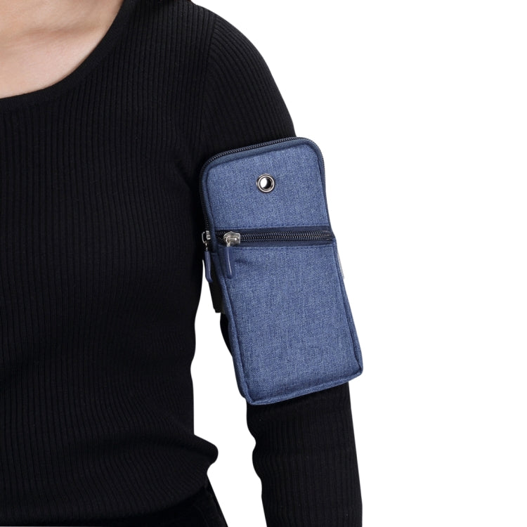 Multi-functional Universal Thin Sports Arm Bag Phone bag Wrist Pack with Earphone Hole for 6.5 Inch or Below Smartphones, Arm Size : 22-38cm