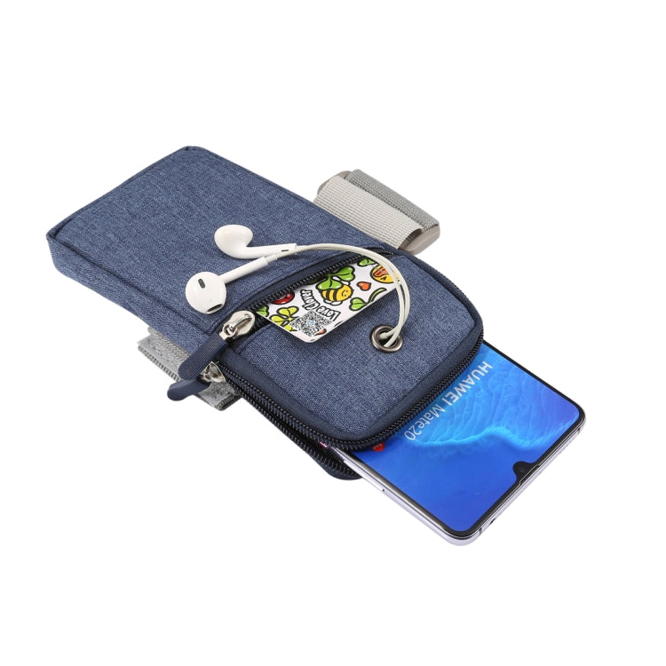 Multi-functional Universal Thin Sports Arm Bag Phone bag Wrist Pack with Earphone Hole for 6.5 Inch or Below Smartphones, Arm Size : 22-38cm