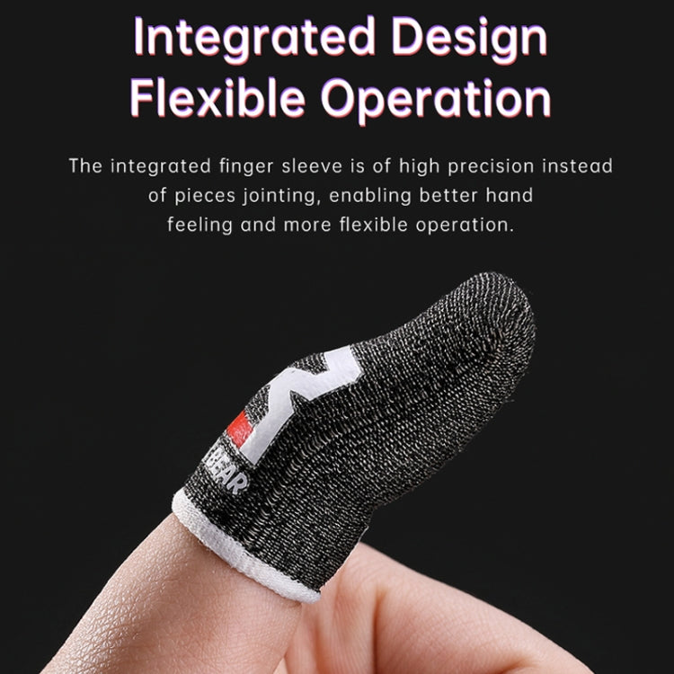 ROCK i27 Super Conductive Silver Fiber Anti-sweat Sensitive Touch Gaming Finger Cover for Thumb / Index Finger