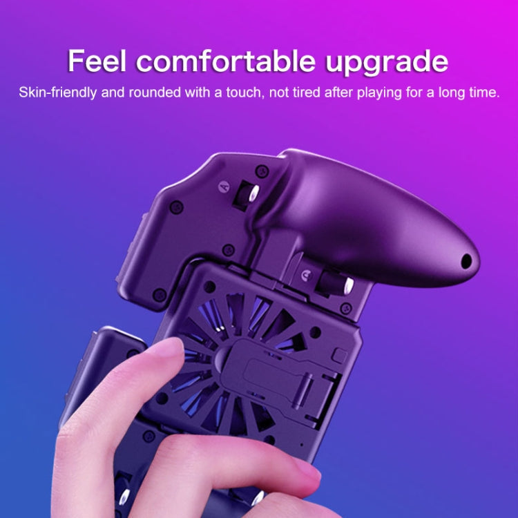 AK77 1200mAh Battery Edition Six-finger Linkage Multi-function Mobile Phone Gamepad with Bracket, Suitable for 4.7-6.5 inch Mobile Phones, 1200mAH Battery Edition