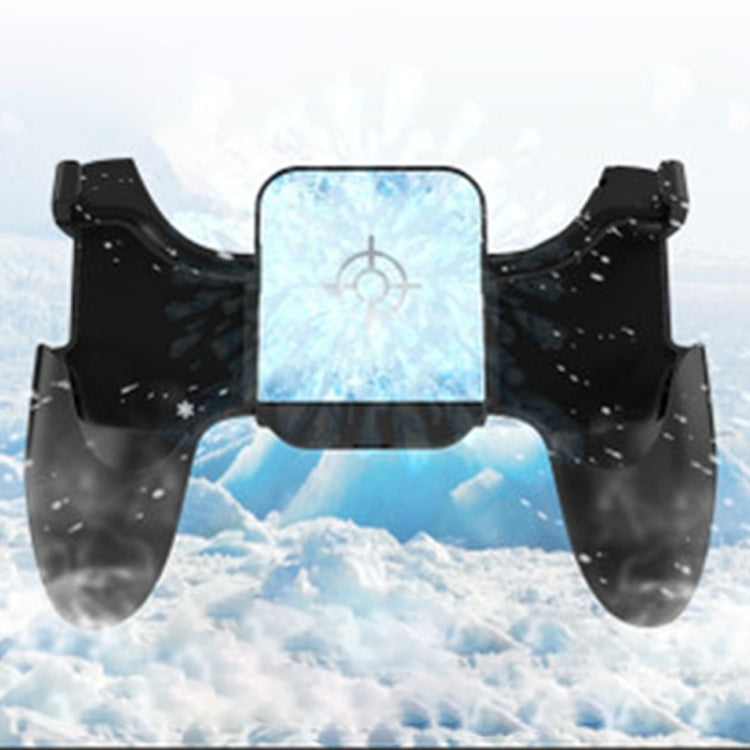 S-03 Six-finger Linkage Semiconductor Cooling Mobile Phone Gamepad with Bracket, Suitable for 4.7-6.5 inch Mobile Phones, Semiconductor Cooling