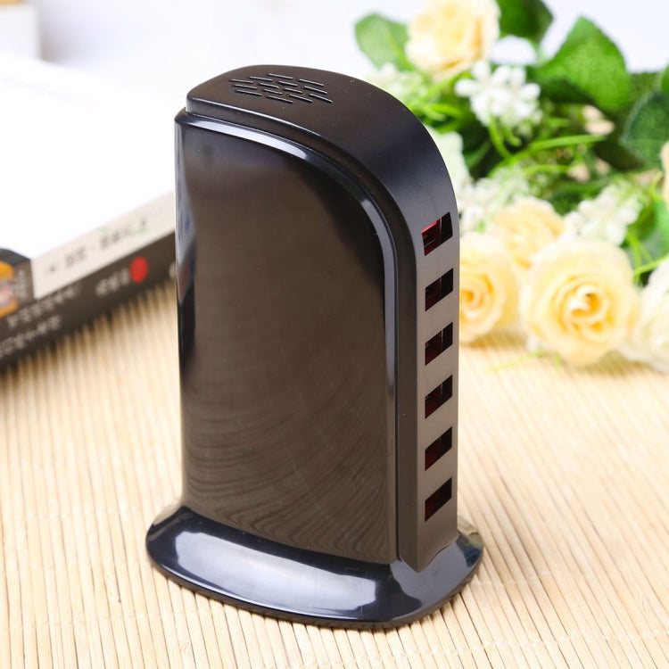 853L 30W 6 Ports USB Fast Charging Dock Smart Charger AC100-240V