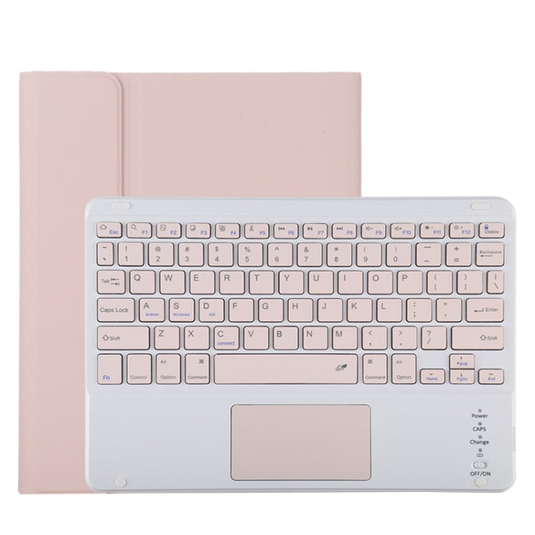 TG11BC Detachable Bluetooth Pink Keyboard Microfiber Leather Tablet Case for iPad Pro 11 inch (2020), with Touchpad & Pen Slot & Holder, Pink Keyboard