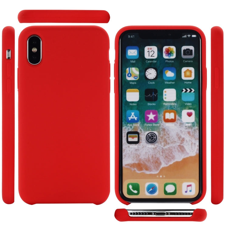 For iPhone XR Four Corners Full Coverage Liquid Silicone Case, XR, For XR