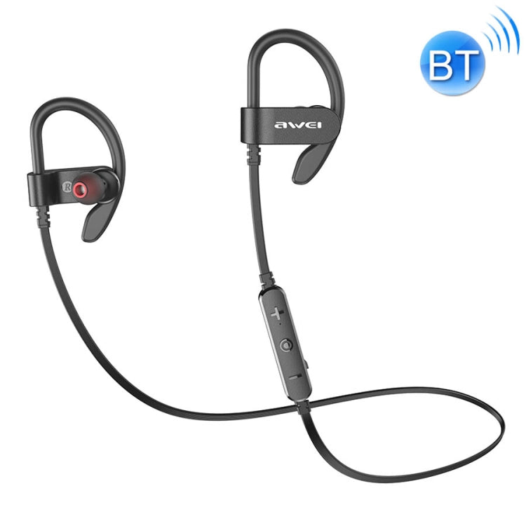 awei WT50 IPX4 Waterproof Ear-mounted Wireless Bluetooth Earphone with Microphone, WT50