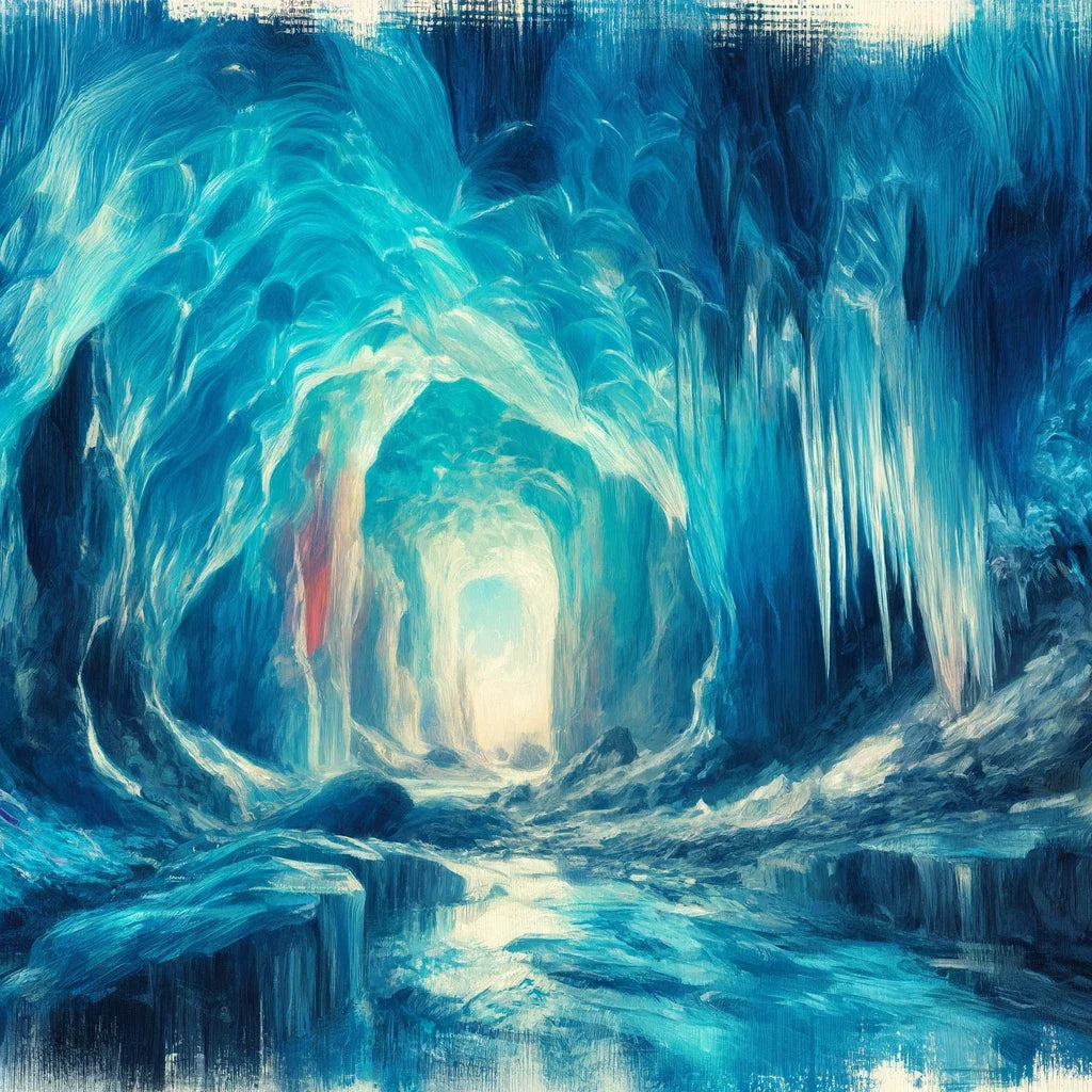 Ice Cave Wonders Canvas