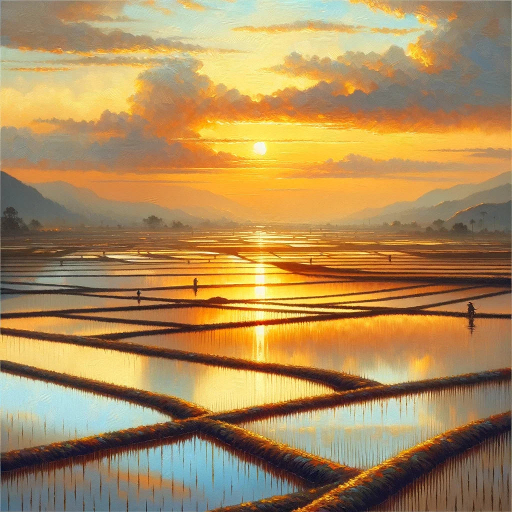India's Sunset Serenity Canvas