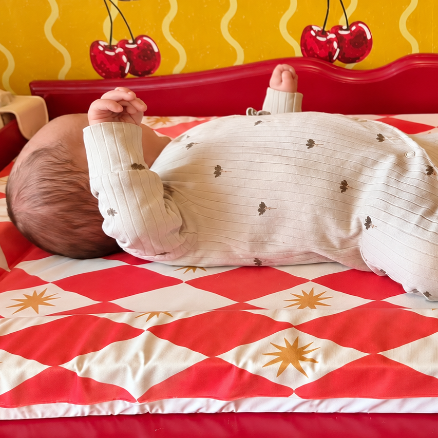 Standard Changing Mat - Red Harlequin