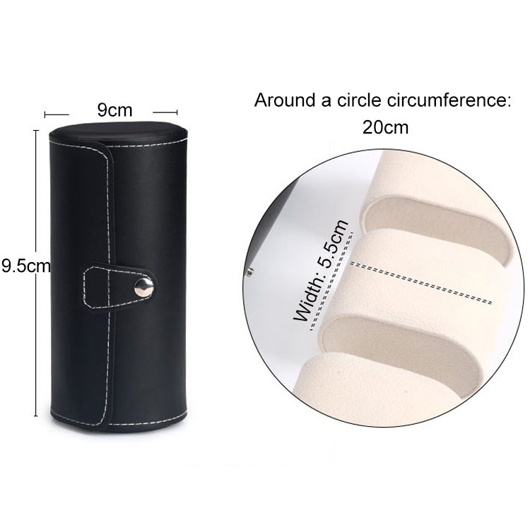 Portable Travel Watch Cylinder Protective Box Storage Bag