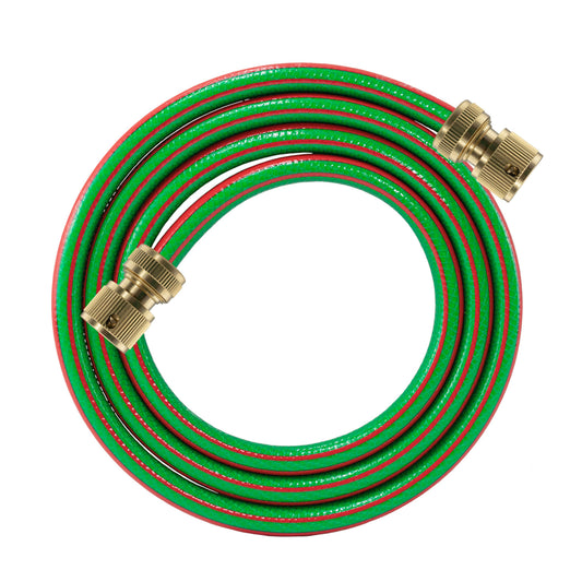 Premium Garden Hose Green with Brass Hose Connectors