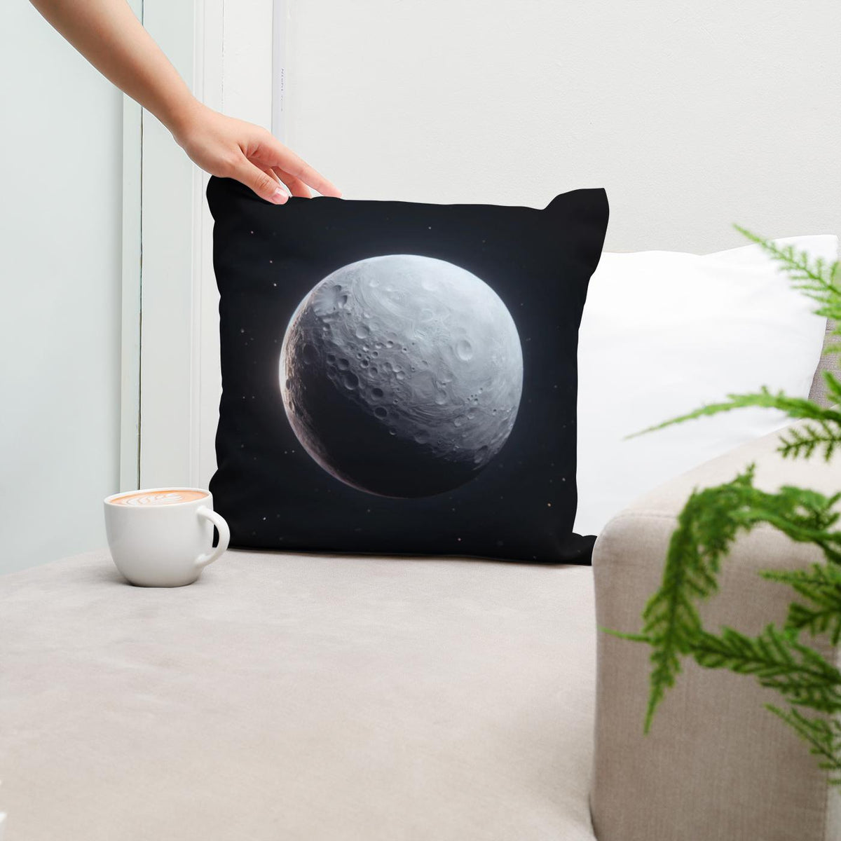 Eris' Distant Gleam Cotton Cushion