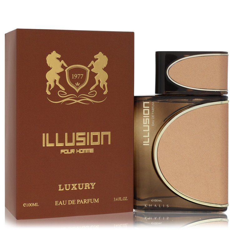 Khalis Illusion Luxury Collection Eau De Parfum Spray 3.4 oz / 100 ml for Men