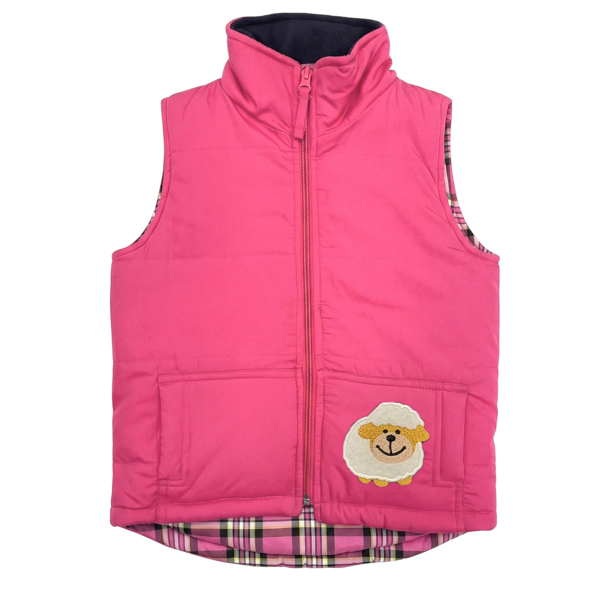 Unisex Kids Embroidered Tractor Pony Pheasant Padded Gilet
