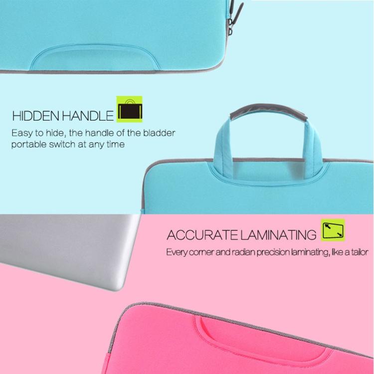 12 inch Portable Air Permeable Handheld Sleeve Bag for MacBook, Lenovo and other Laptops, Size:32x21x2cm, 12 inch Magenta, 12 inch Grey, 12 inch Green, 12 inch Pink, 12 inch Black