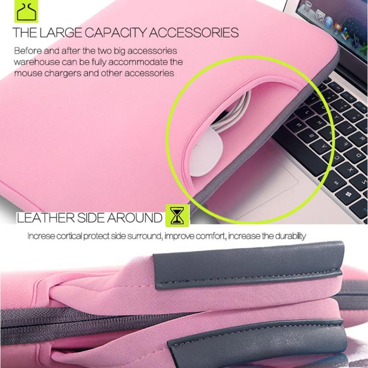 12 inch Portable Air Permeable Handheld Sleeve Bag for MacBook, Lenovo and other Laptops, Size:32x21x2cm, 12 inch Magenta, 12 inch Grey, 12 inch Green, 12 inch Pink, 12 inch Black