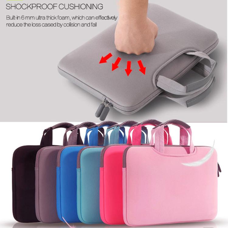 12 inch Portable Air Permeable Handheld Sleeve Bag for MacBook, Lenovo and other Laptops, Size:32x21x2cm, 12 inch Magenta, 12 inch Grey, 12 inch Green, 12 inch Pink, 12 inch Black