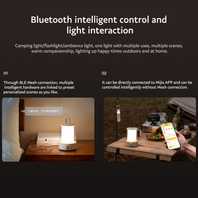 Original Xiaomi Mijia Separable Camping Light Flashlight 2 in 1, Camping Light