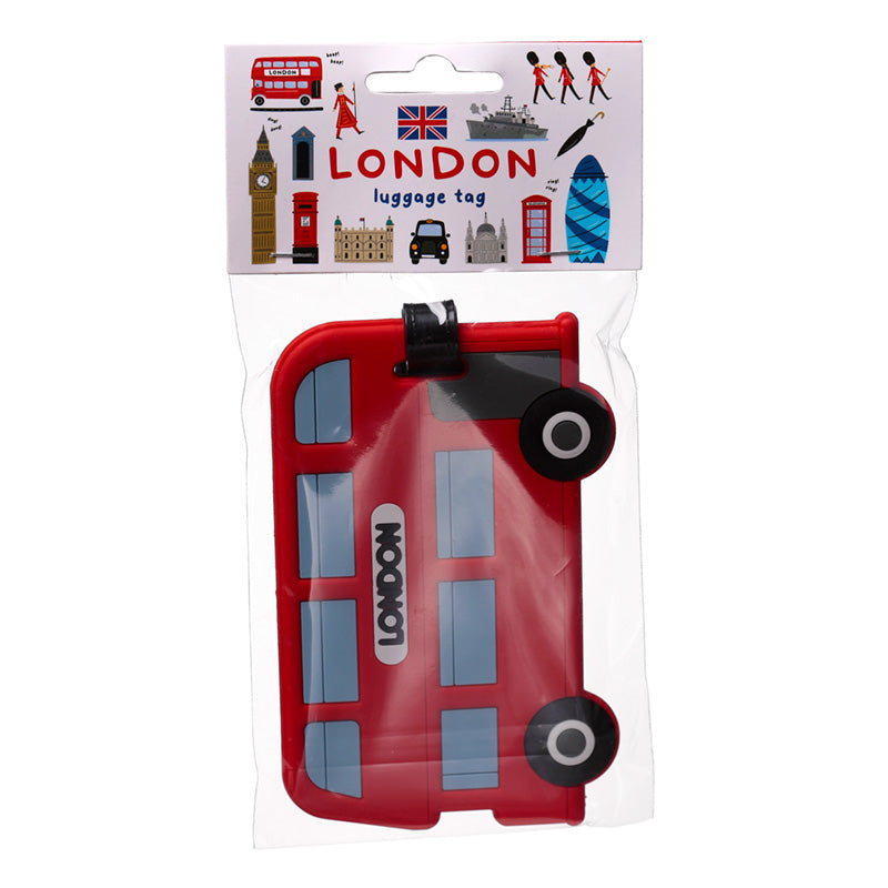London Souvenir Red Routemaster Bus PVC Luggage Tag