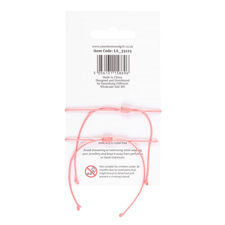 Pair of Besties Enamel Heart Charm Bracelets