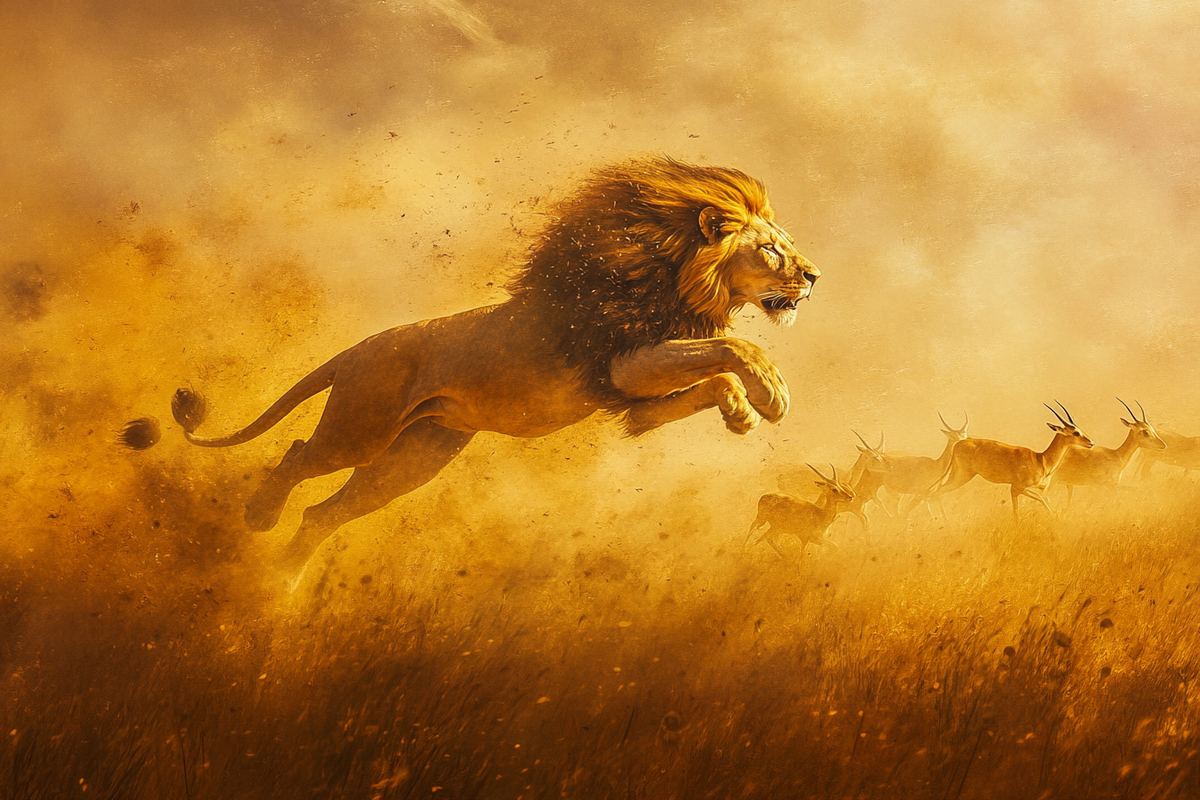 Lion’s Leap Canvas