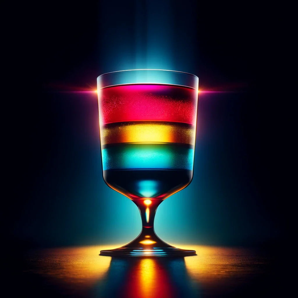 Luminous Layers Cocktail Canvas