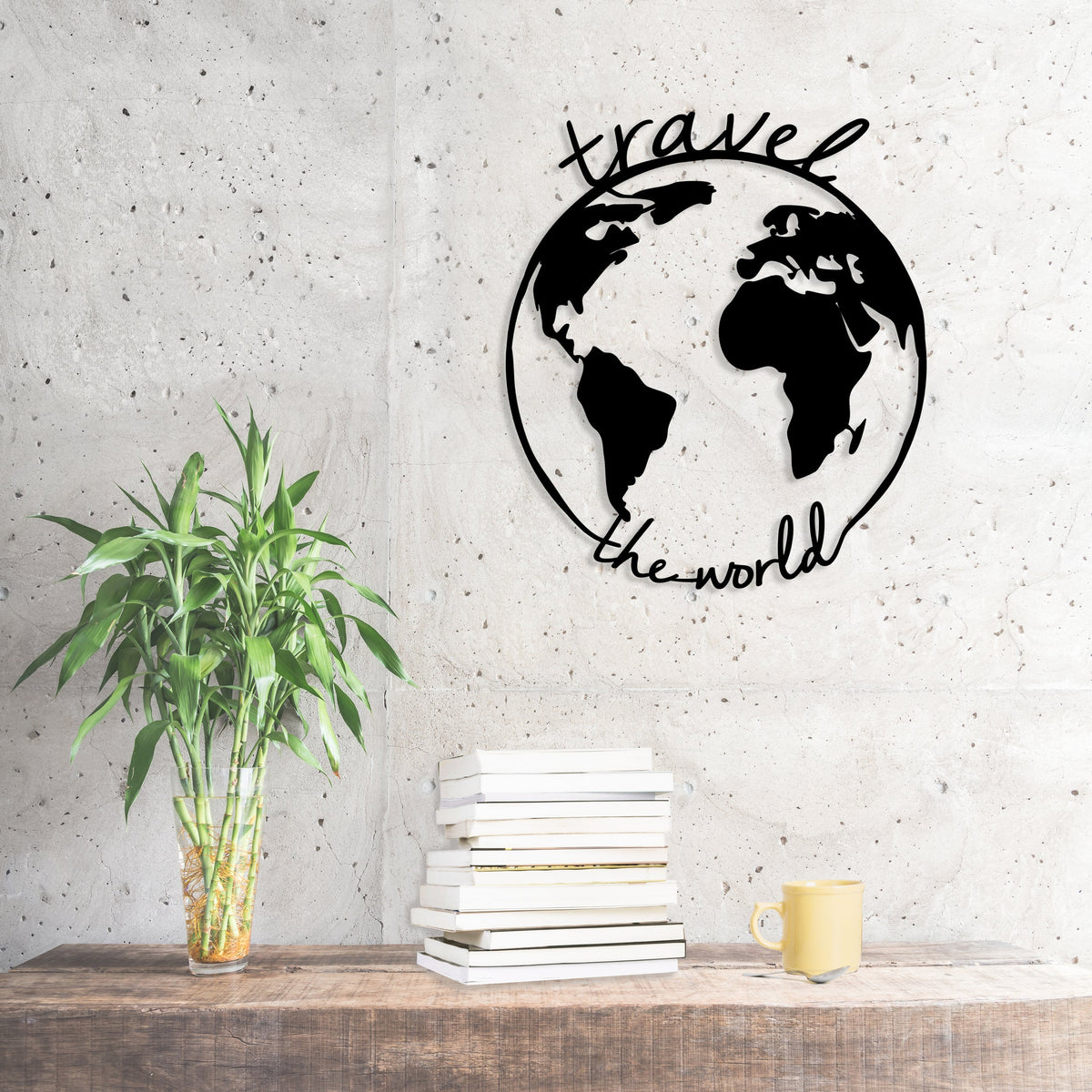 Metal Wall Art Travel the World